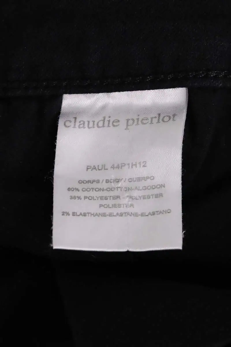 Jean slim Claudie Pierlot Noir en Coton