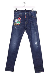 Jean slim Dsquared2 Bleu en Coton, taille M - Seconde Main