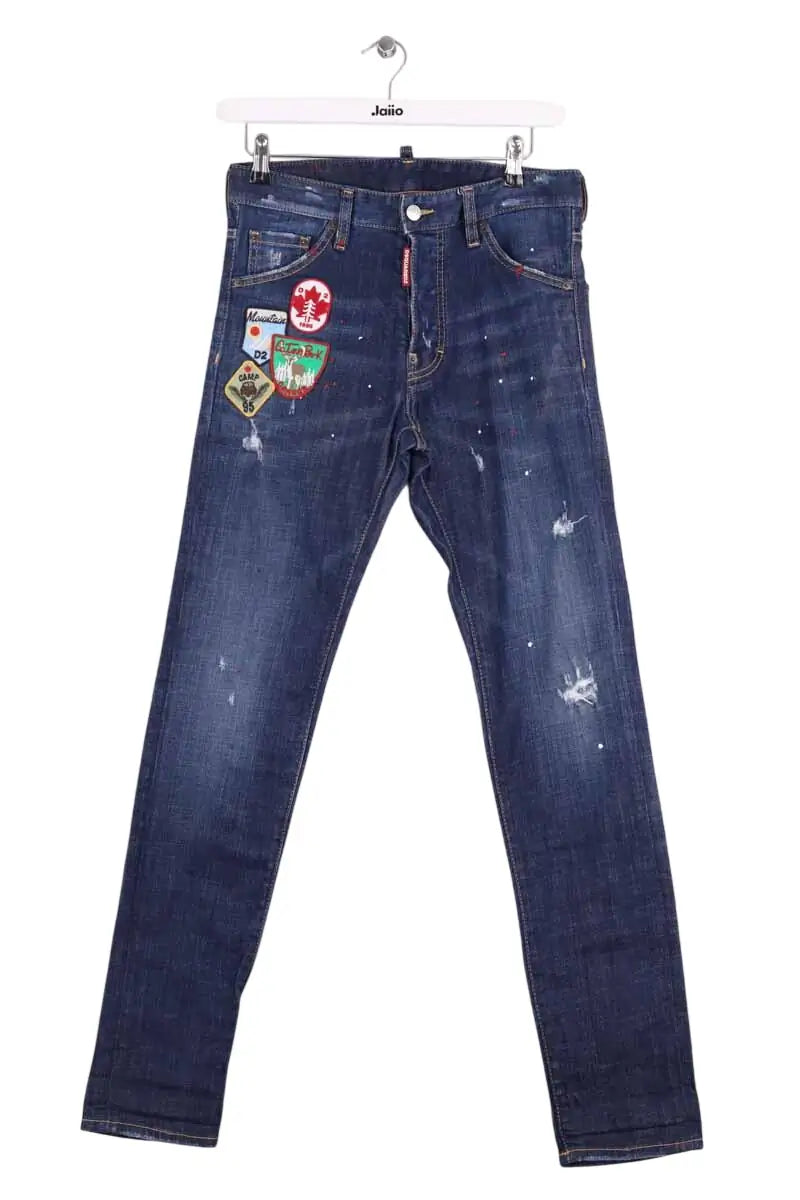 Jean slim Dsquared2 Bleu en Coton, taille M - Seconde Main
