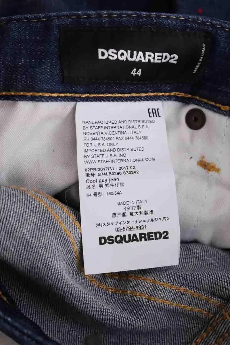 Jean slim Dsquared2 Bleu en Coton