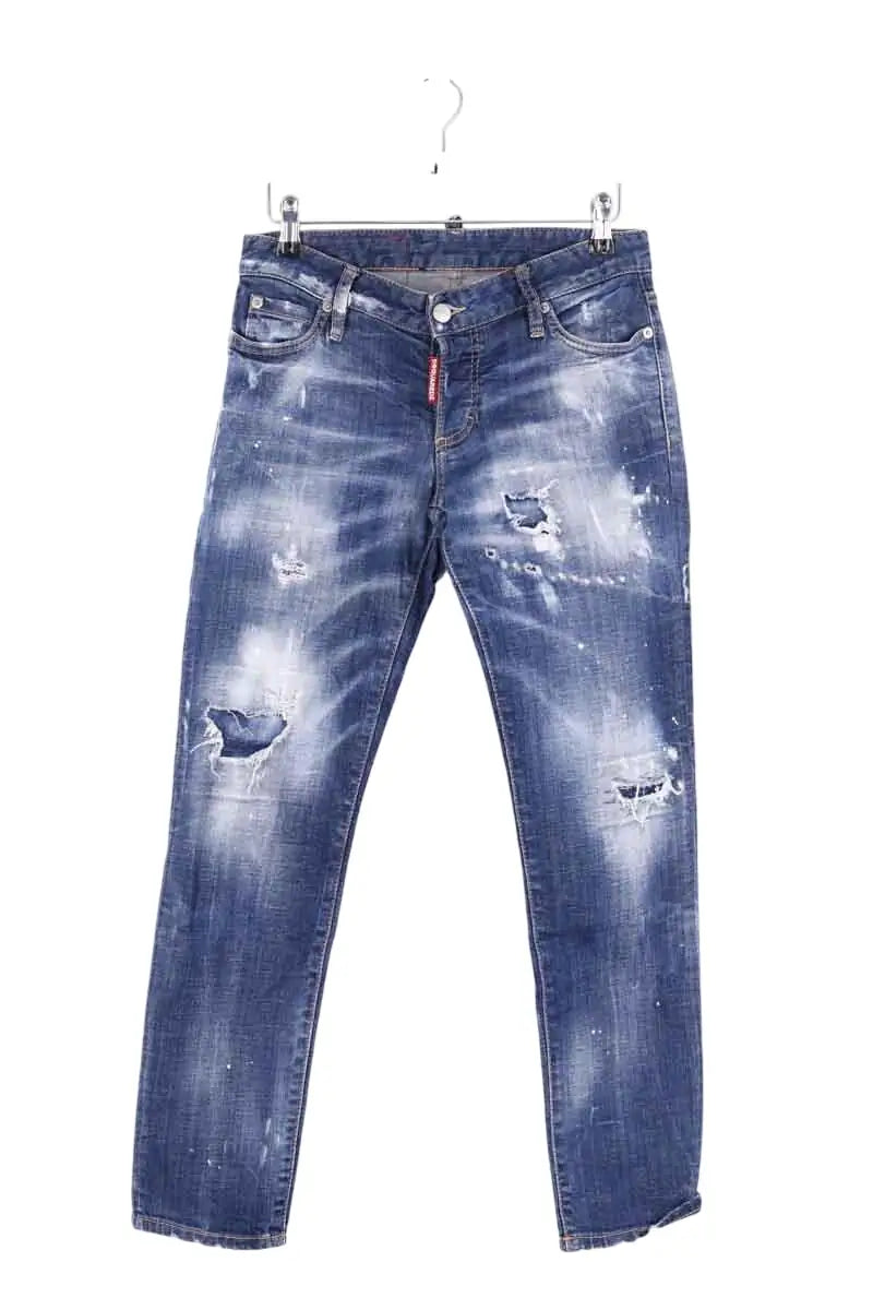 Jean slim Dsquared2 Bleu en Coton, taille S - Seconde Main