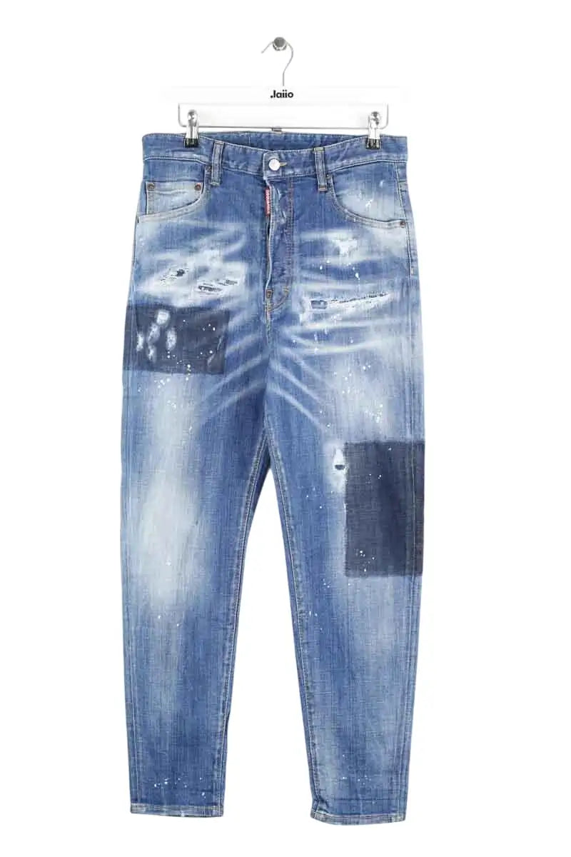 Jean slim Dsquared2 Bleu en Coton, taille XL - Seconde Main