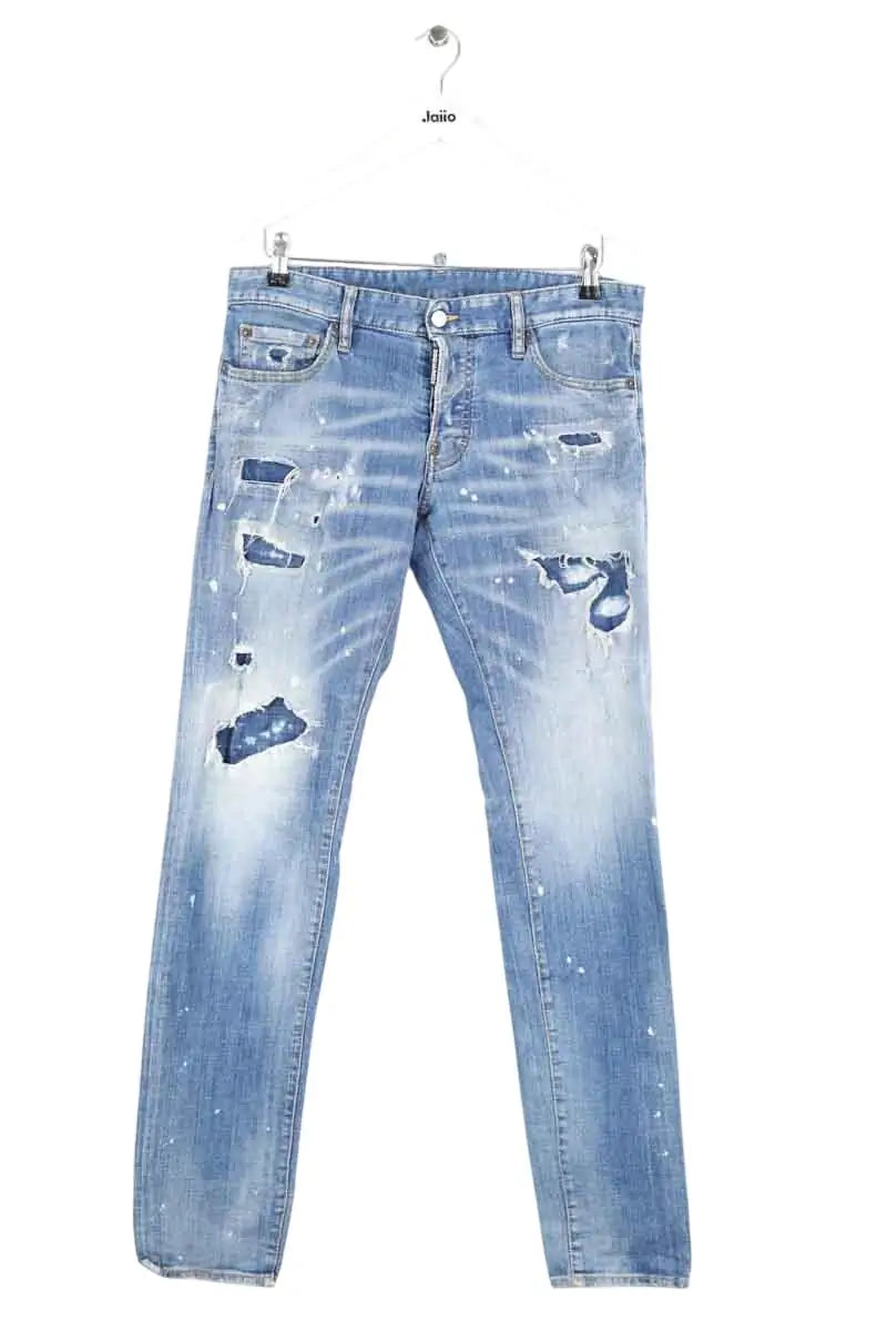 Jean slim Dsquared2 Bleu en Coton, taille XL - Seconde Main
