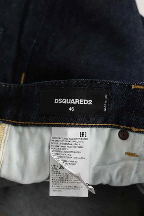 Jean slim Dsquared2 Marine en Coton