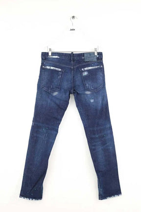 Jean slim Dsquared2 Marine en Coton