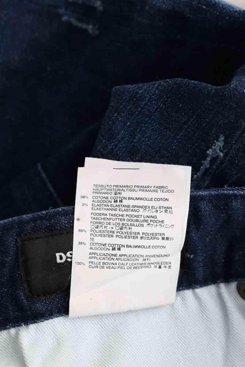 Jean slim Dsquared2 Marine en Coton