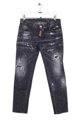 Jean slim Dsquared2 Noir en Coton, taille S - Seconde Main