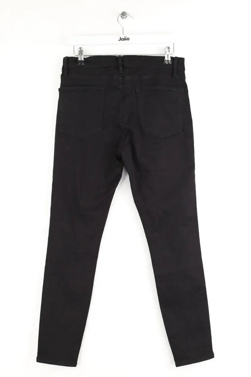 Jean slim Frame Le high skinny Noir en Coton