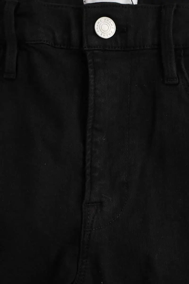 Jean slim Frame Le high skinny Noir en Coton