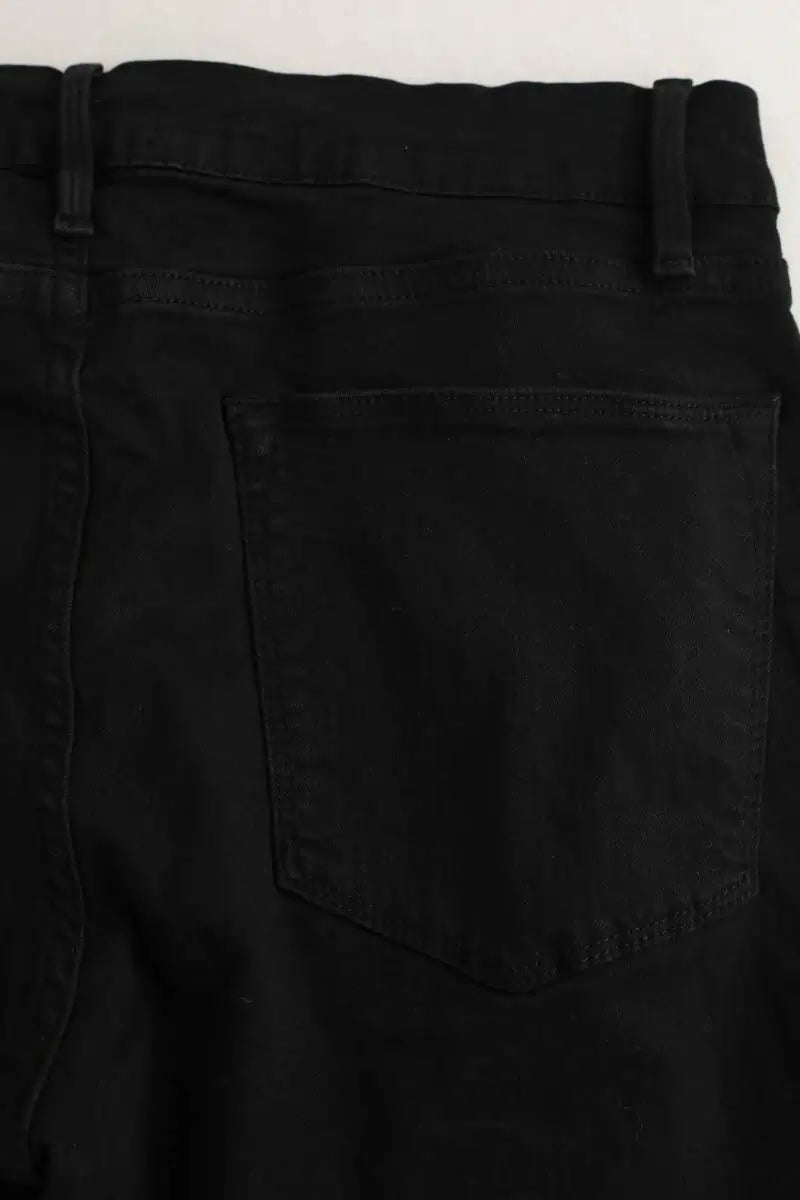 Jean slim Frame Le high skinny Noir en Coton