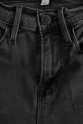 Jean slim Frame Le skinny de Jeanne Gris en Coton - élasthanne