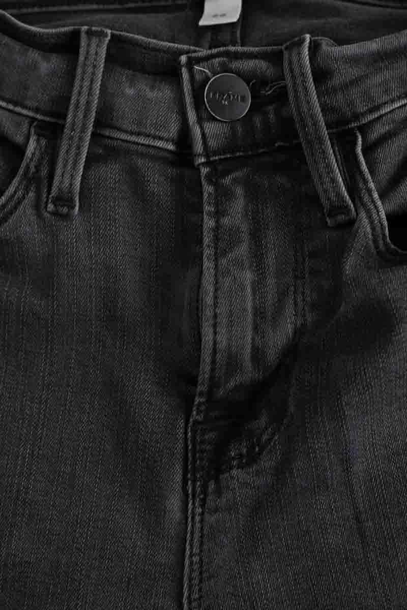 Jean slim Frame Le skinny de Jeanne Gris en Coton - élasthanne