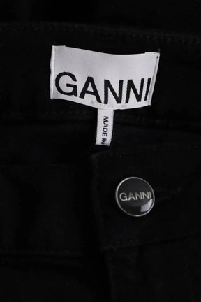 Jean slim Ganni Noir en Coton