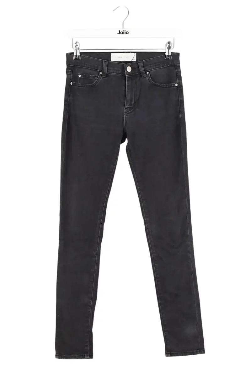 Jean slim Iro Anthracite en Coton, taille XS - Seconde Main