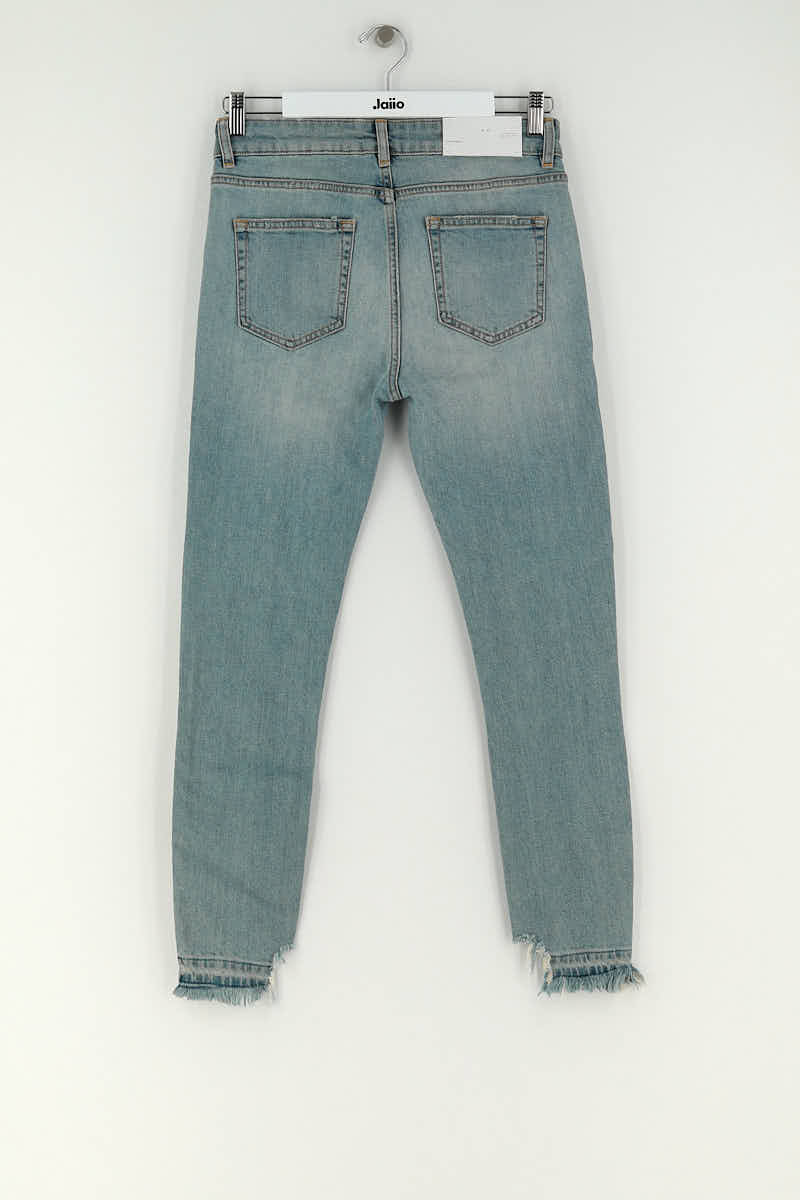 Jean slim Iro Bleu en Coton