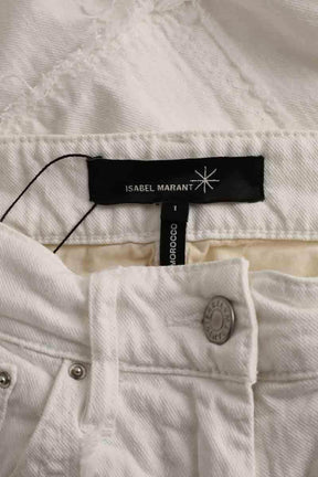 Jean slim Isabel Marant Blanc en Coton