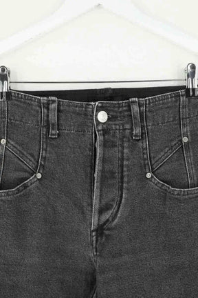 Jean slim Isabel Marant Noir en Coton