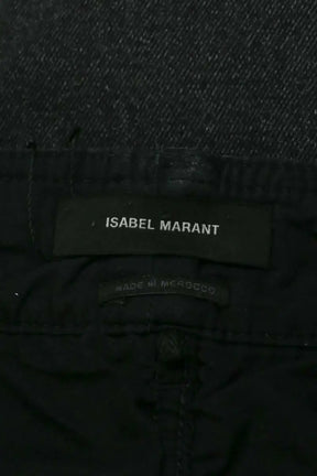 Jean slim Isabel Marant Noir en Coton