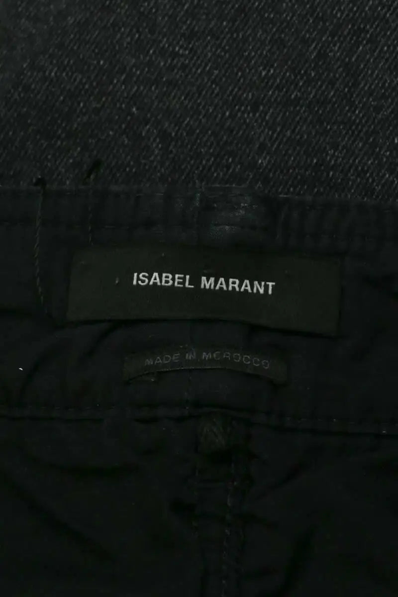 Jean slim Isabel Marant Noir en Coton