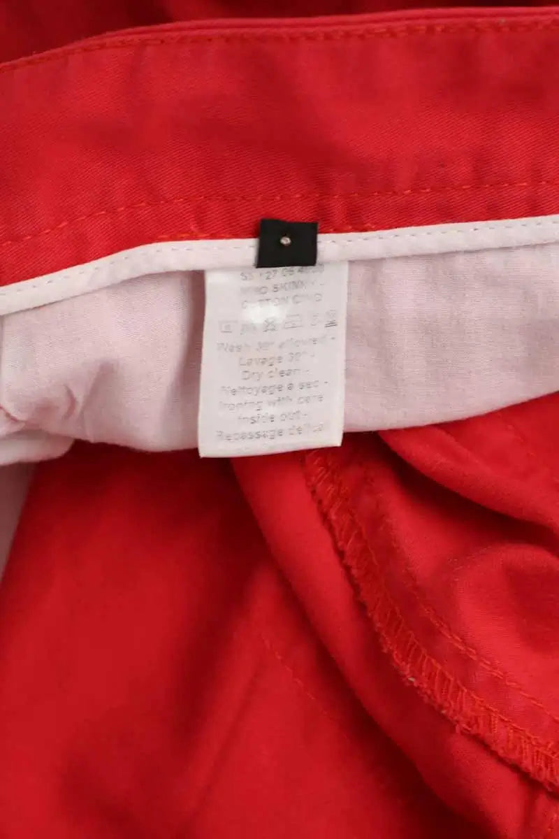 Jean slim Joseph Rouge en Coton