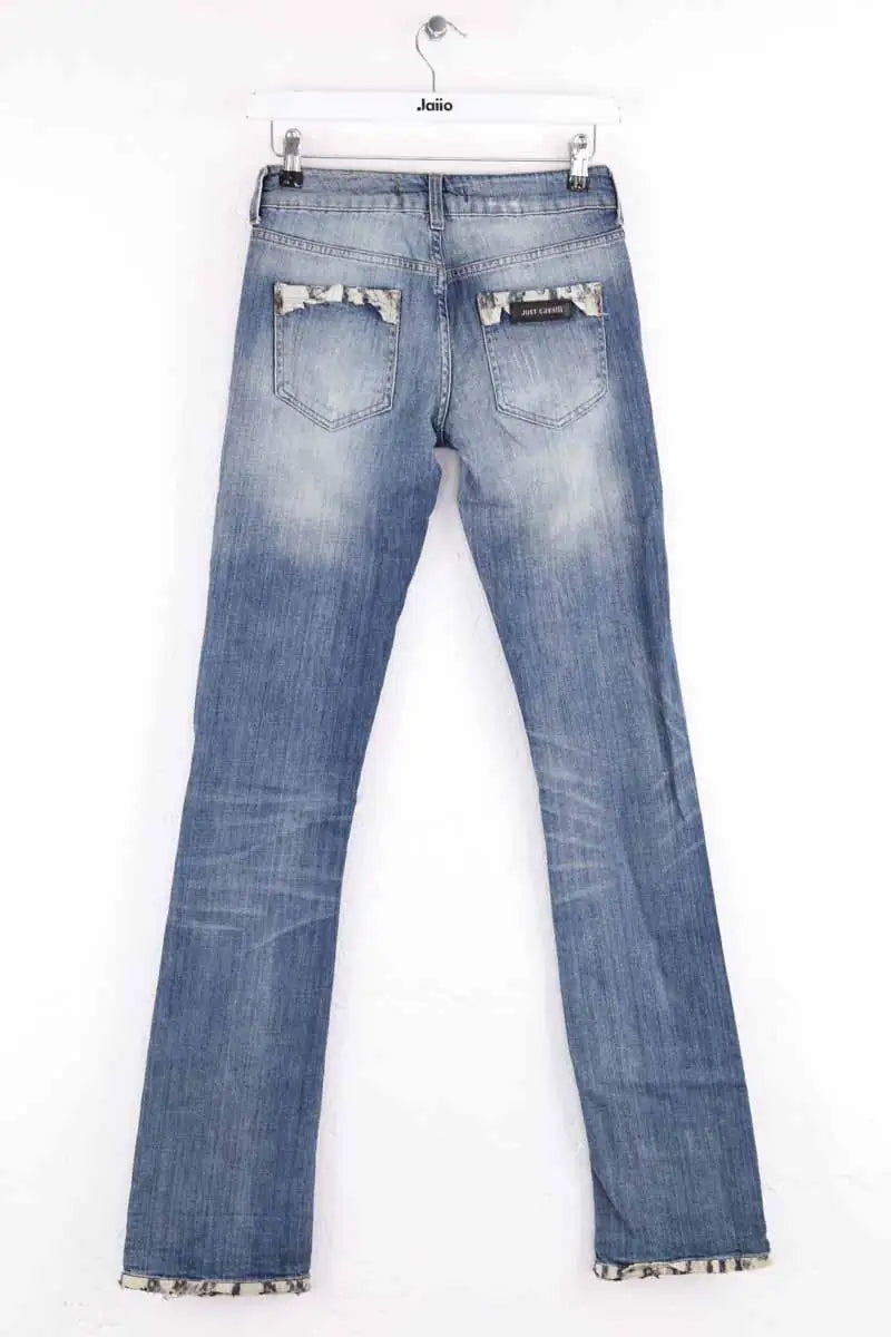 Jean slim Just Cavalli Bleu en Coton