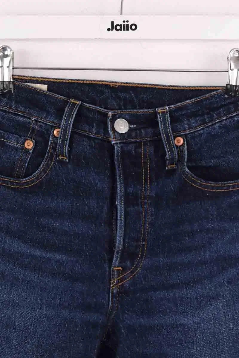 Jean slim Levi's 501 Bleu en Coton