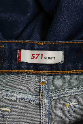 Jean slim Levi's 571 Bleu en Coton