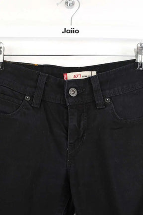 Jean slim Levi's 571 slim fit Noir en Coton