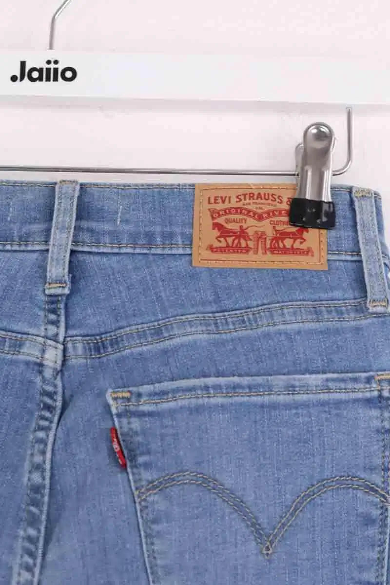 Jean slim Levi's 710 super skinny Bleu en Coton