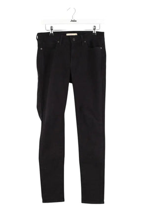 Jean slim Levi's 711 Skinny Noir en Coton - élasthanne, taille L - Seconde Main