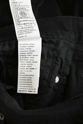 Jean slim Levi's 711 Skinny Noir en Coton - élasthanne