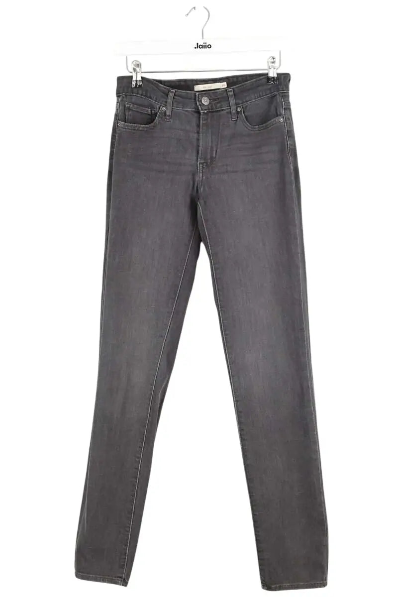 Jean slim Levi's 712 Gris en Coton, taille XS - Seconde Main