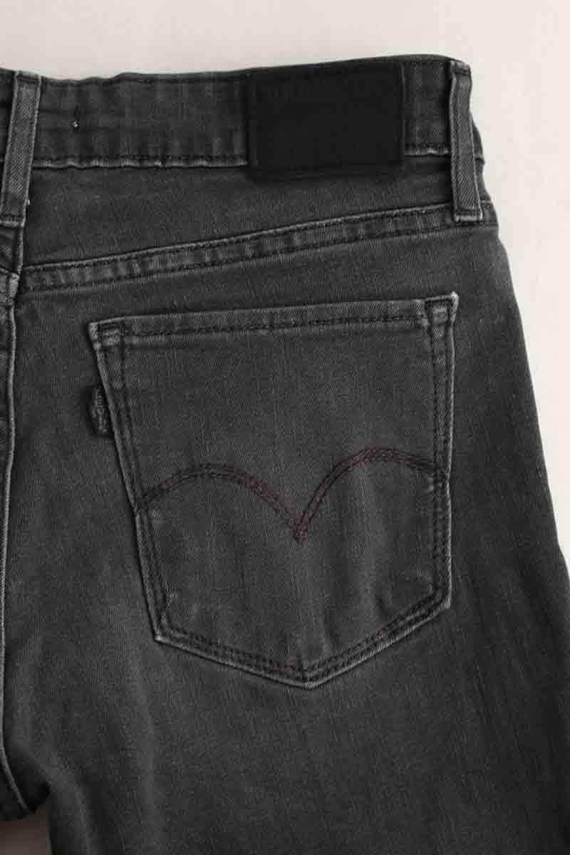 Jean slim Levi's 712 Gris en Coton