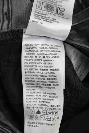 Jean slim Levi's 712 Gris en Coton