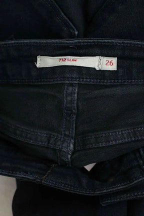 Jean slim Levi's 712 Slim Bleu en Coton