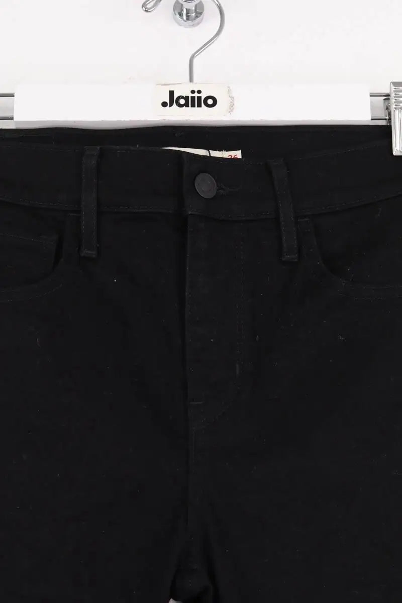 Jean slim Levi's 720 high rise skinny Noir en Coton
