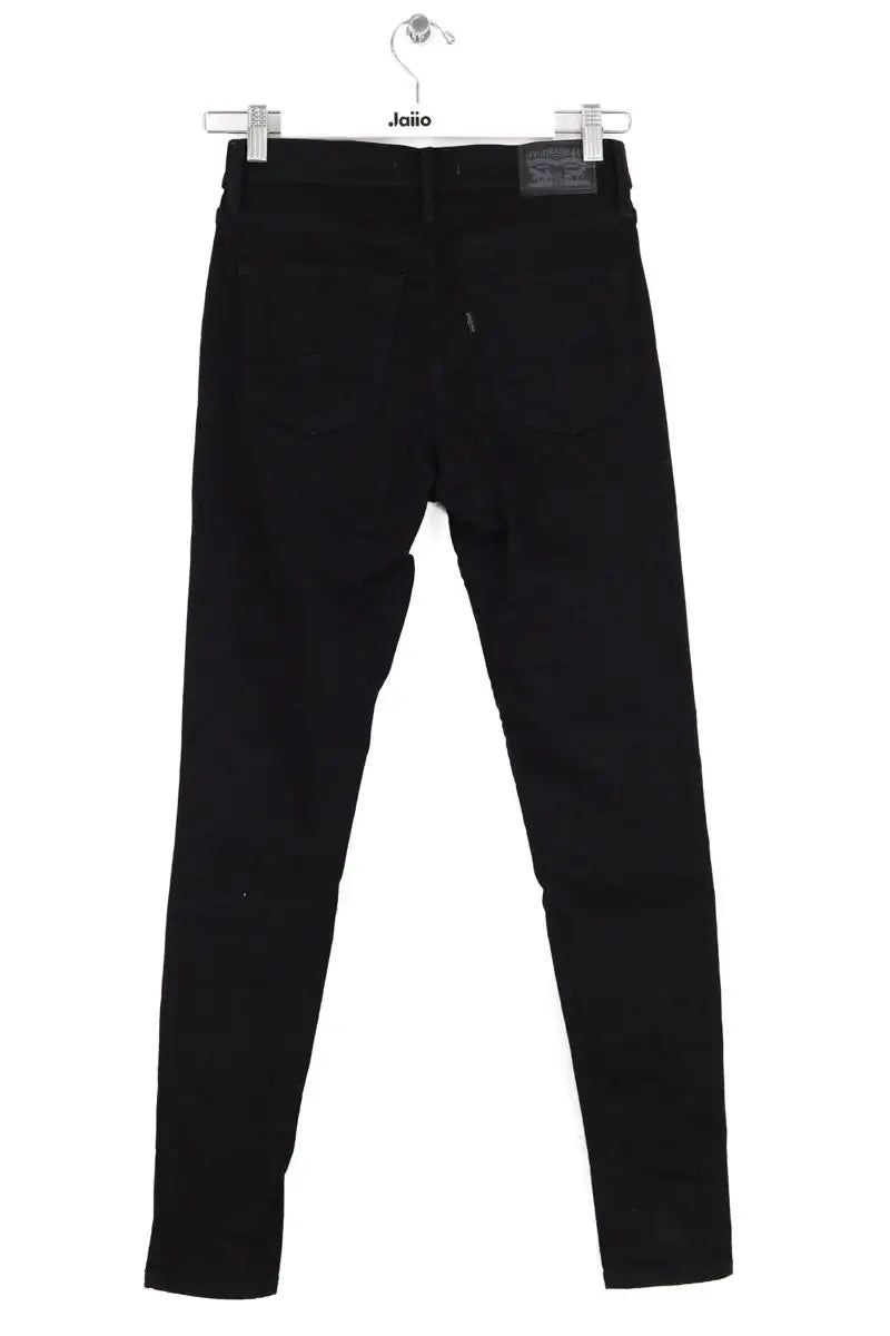 Jean slim Levi's 720 high rise skinny Noir en Coton