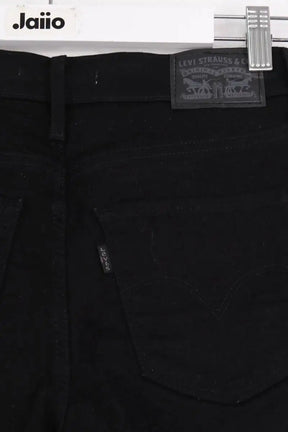 Jean slim Levi's 720 high rise skinny Noir en Coton