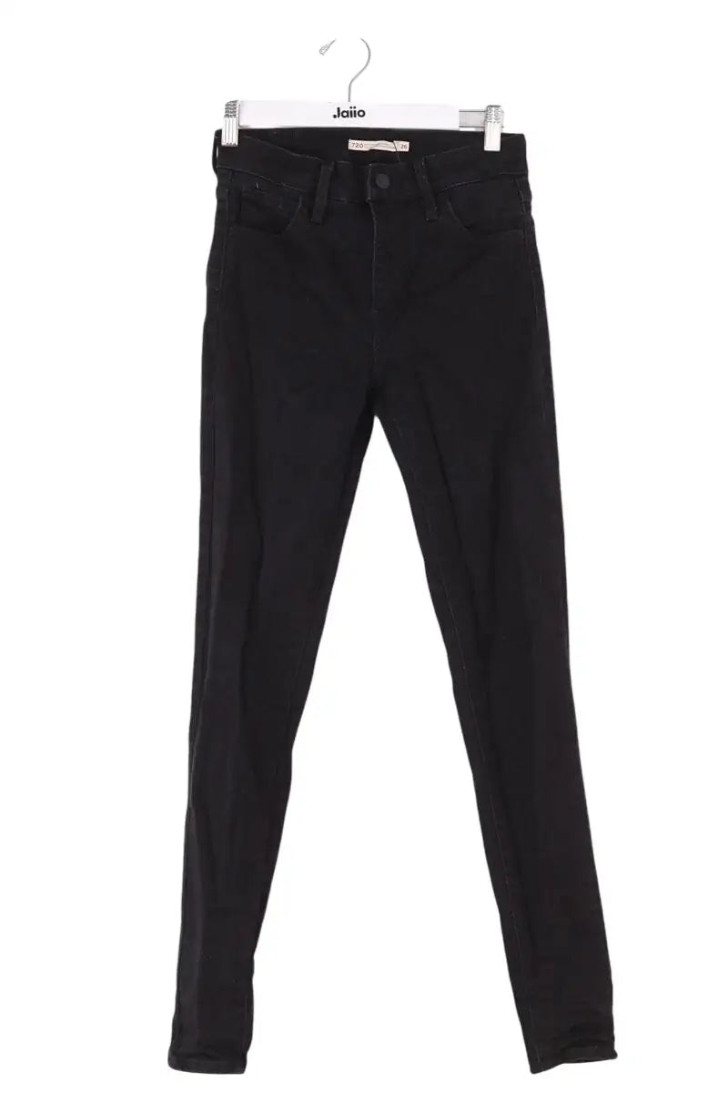 Jean slim Levi's 720 high rise skinny Noir en Coton, taille XS - Seconde Main
