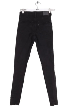Jean slim Levi's 720 high rise skinny Noir en Coton