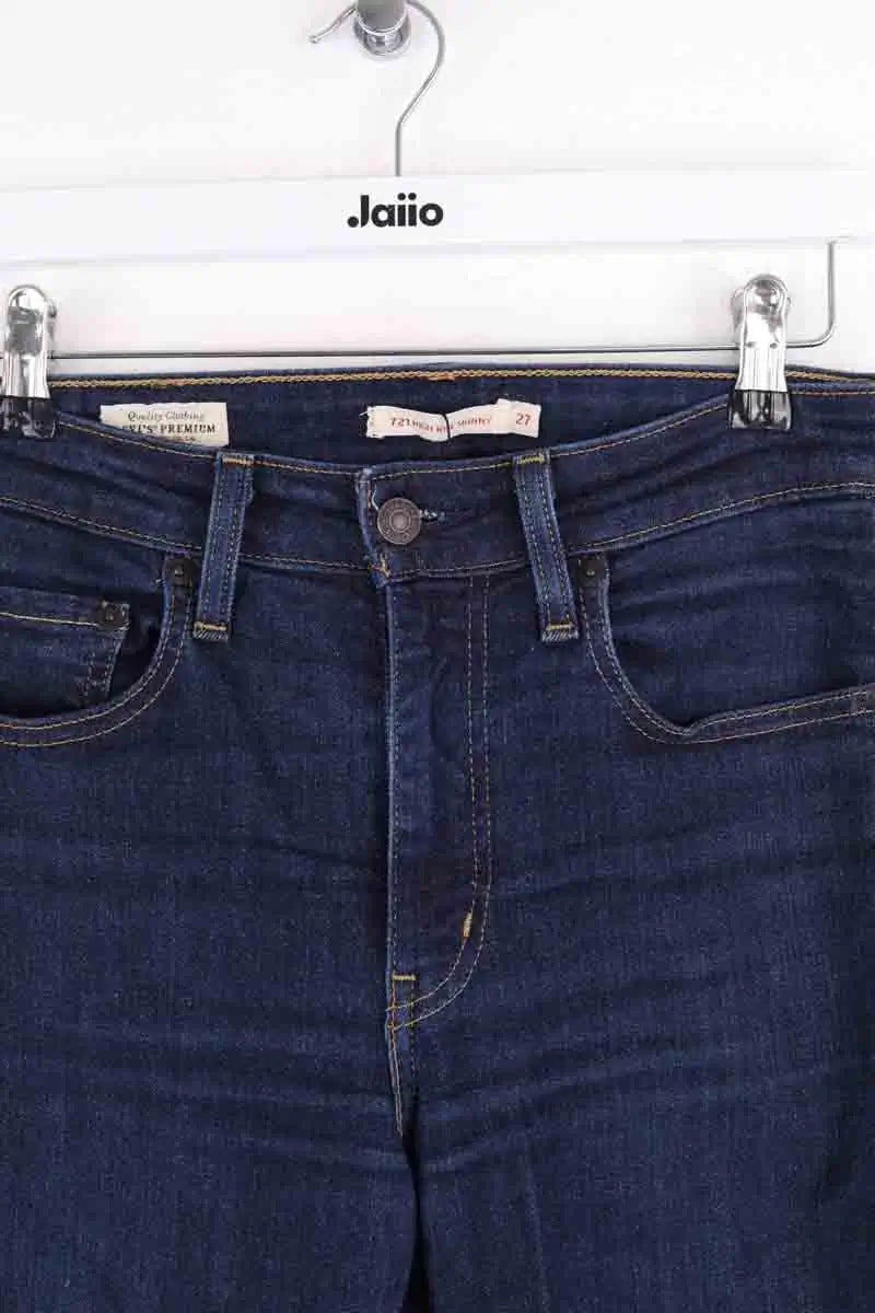 Jean slim Levi's 721 Bleu en Coton