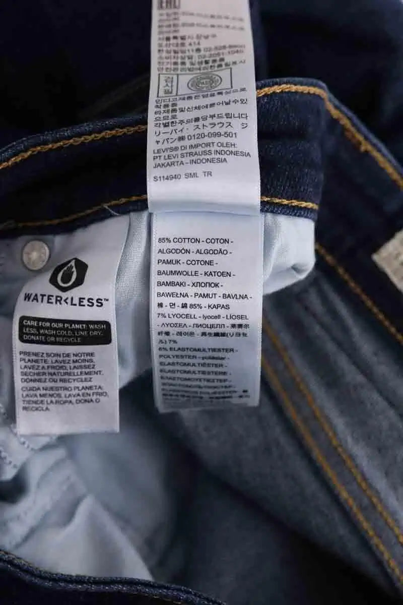 Jean slim Levi's 721 Bleu en Coton
