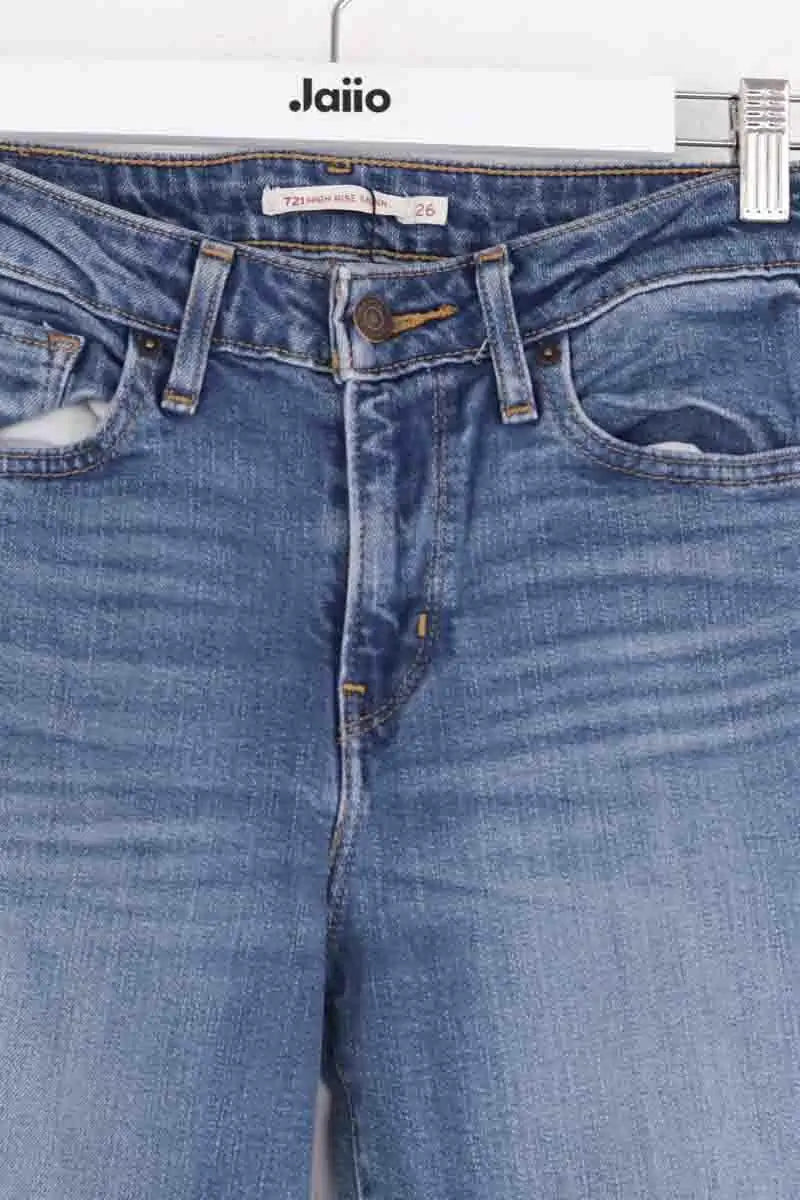Jean slim Levi's 721 Bleu en Coton