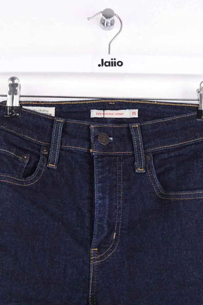 Jean slim Levi's 721 High Rise Skinny Bleu en Coton