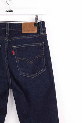 Jean slim Levi's 721 High Rise Skinny Bleu en Coton