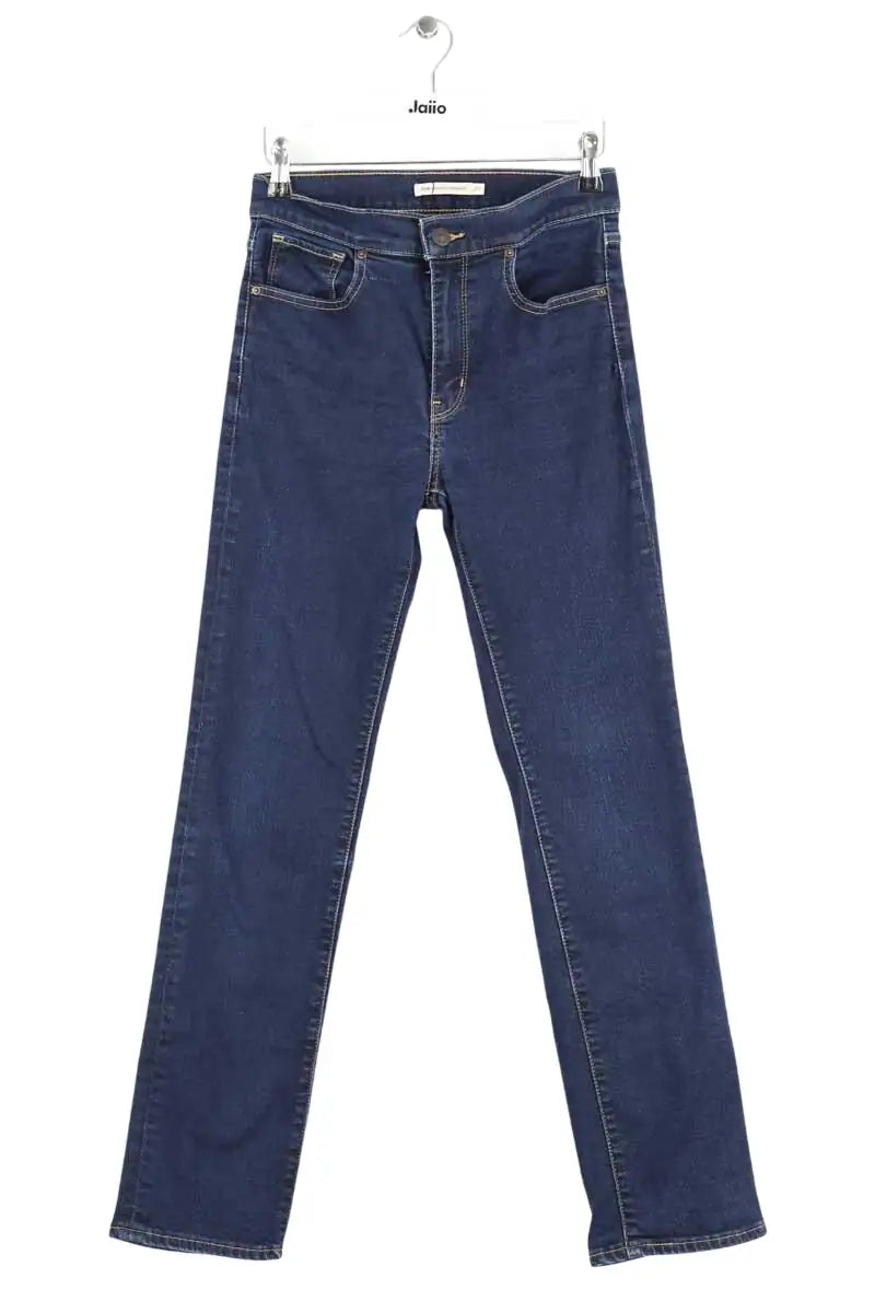 Jean slim Levi's 724 high rise straight Bleu en Coton, taille XXS - Seconde Main