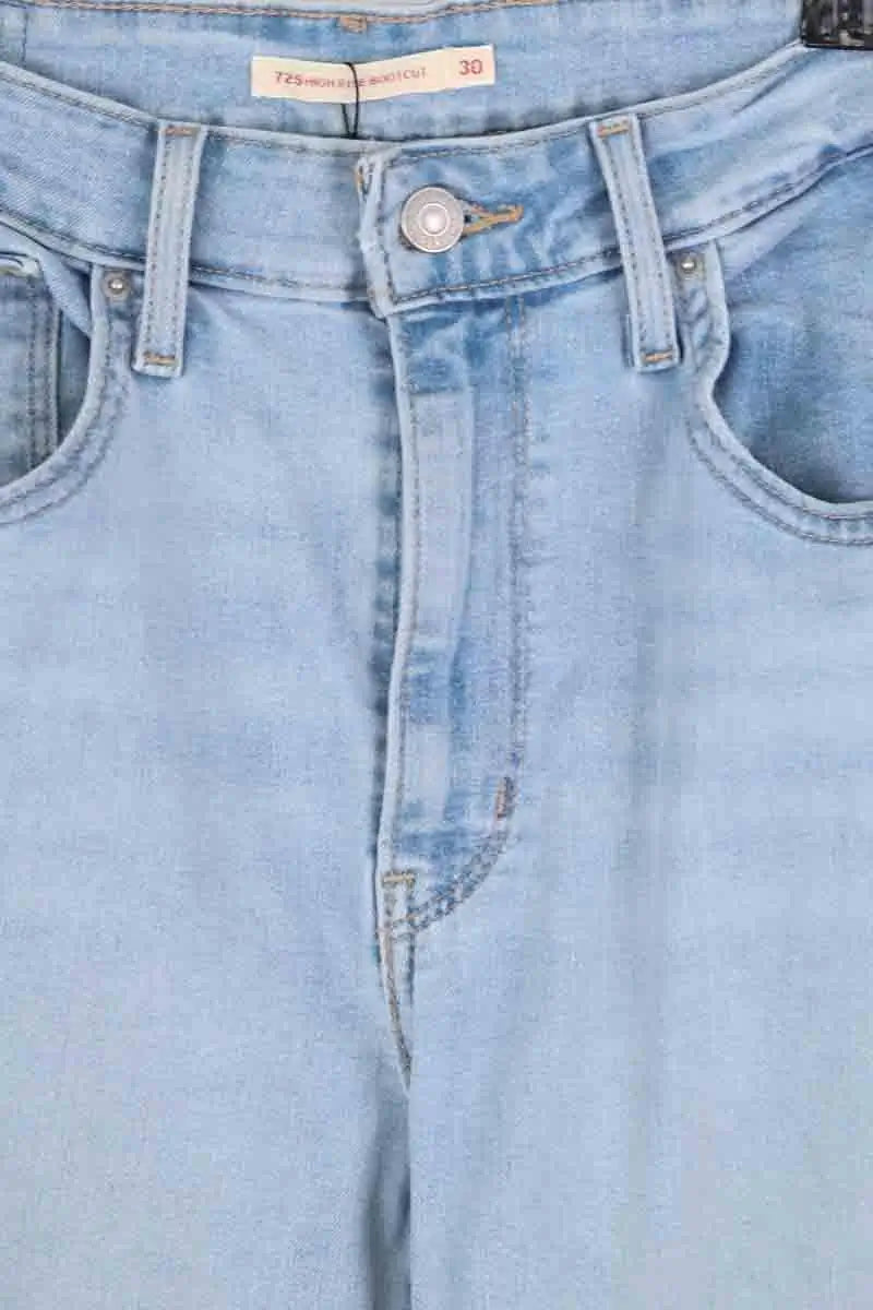Jean slim Levi's 725 Bleu en Coton