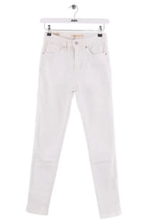 Jean slim Levi's Blanc en Coton, taille S - Seconde Main