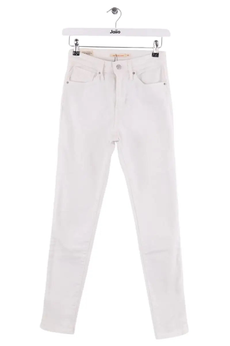 Jean slim Levi's Blanc en Coton, taille S - Seconde Main