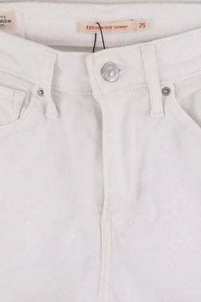 Jean slim Levi's Blanc en Coton